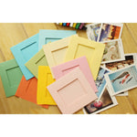 cadres photo colorés pinces ficelle décoration murale enfantine moderne festive 10 pièces