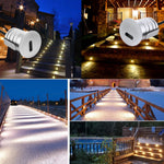 lumière led spot argenté ip67 extérieure moderne 12v 24v 6000k 3000k 4000k