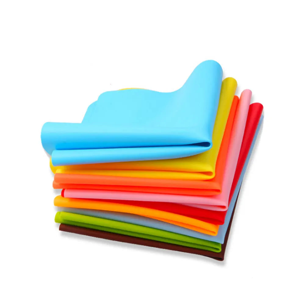 tapis cuisine silicone moderne vert bleu rouge orange marron uni durable respectueux environnement