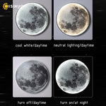 lampe murale lune forme moderne relief blanc noir minimaliste adhésif led chambre étudeentrée