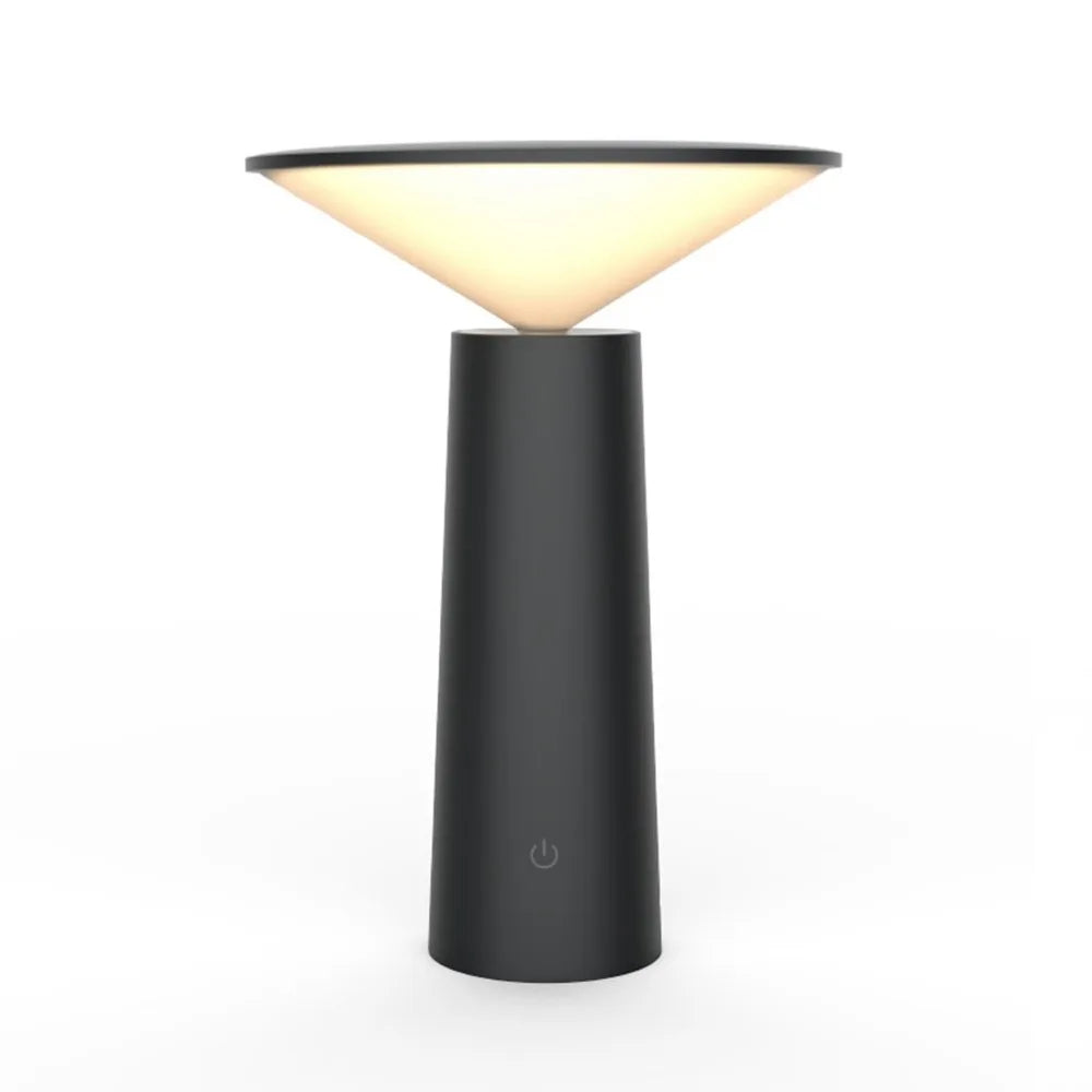lampe table led rechargeable interrupteur tactile noir blanc moderne minimaliste