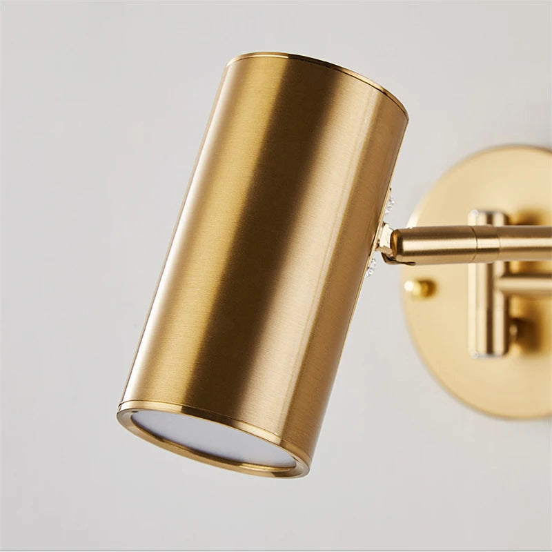 lampe murale moderne or fixée mur éclairage quotidien chambre coucher nordique lumière led opaque