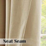 rideau extérieur imperméable moderne beige opaque patio fil teint option