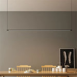 lampe suspendue moderne minimaliste 120cm noir ajustable salon chambre étude