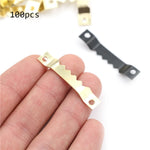 clips fixation or noir rayures horizontales modernes suspension murale