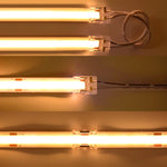 rubans led jaune blanc moderne clips connecteurs câbles alimentation 24v ip20 1000mm 2000mm 3000mm