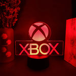 veilleuse led logo xbox multicolore moderne télécommande base noire chambre enfantDecorationBureau