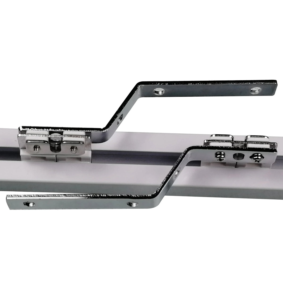 rail rideau motorisé wifi commande vocale domotique blanc moderne programmation horaire support