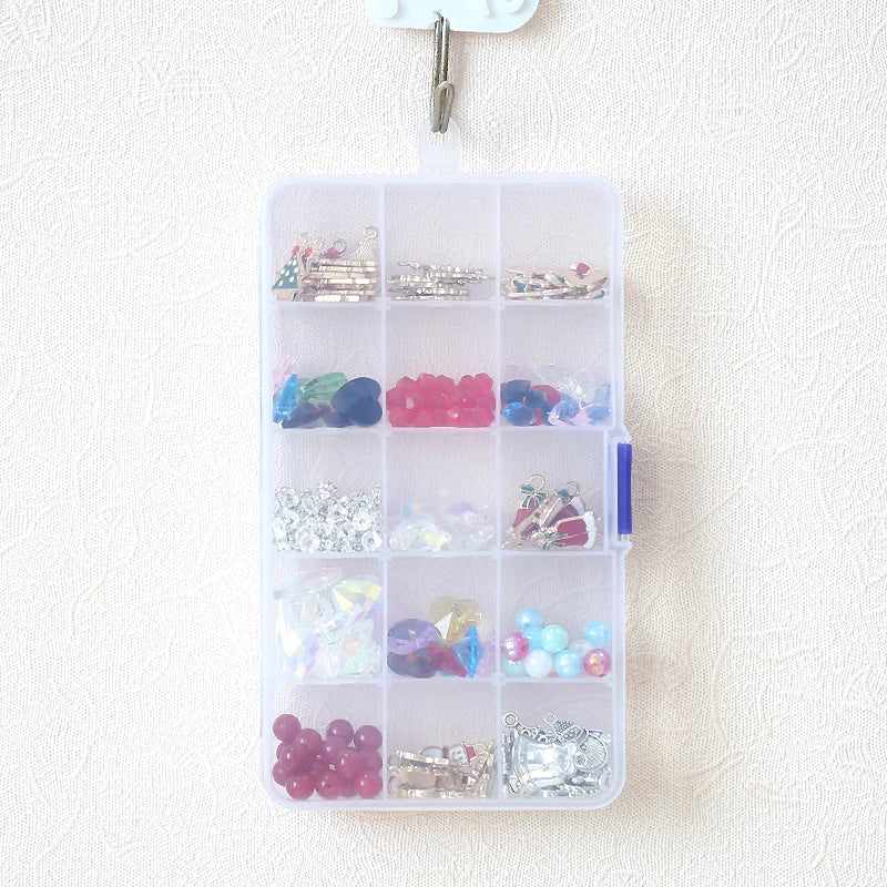 boîtes rangement bijoux transparentes modernes compartiments réglables portables strass clips exposé bijoux polyènes