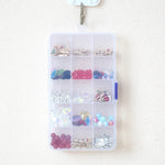 boîtes rangement bijoux transparentes modernes compartiments réglables portables strass clips exposé bijoux polyènes