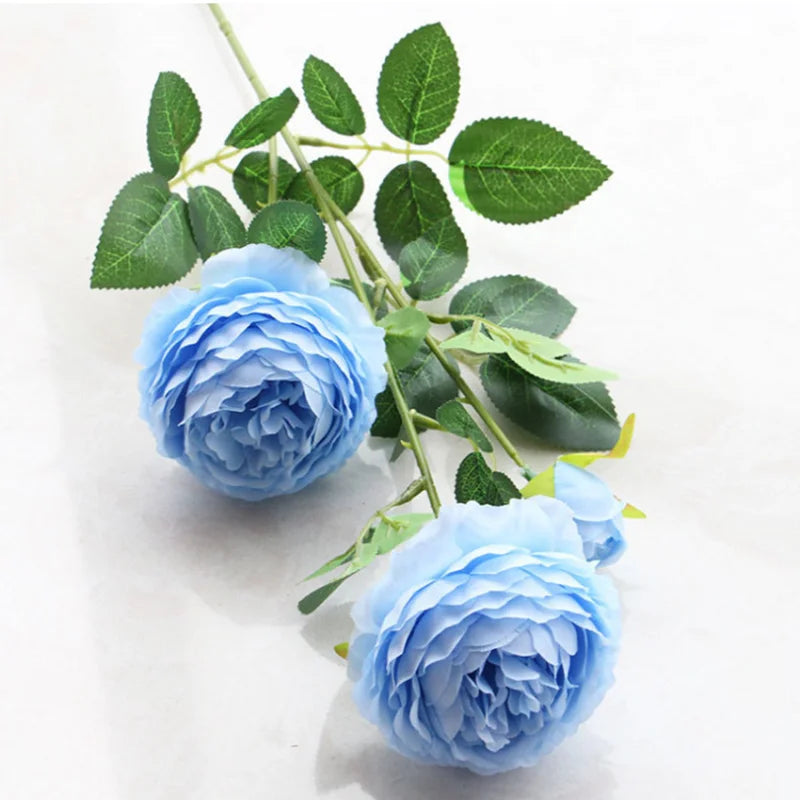 bouquet fleurs artificielles pivoine blanc rose rouge decoration maison mariage anniversaireintérieur