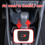 porte verre voiture sport adhésif noir rouge hexagone logo tapis coupe antidérapant pvc