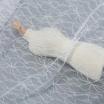 tissu dentelle noir fleurs polyester 150cm classique bricolage robe jupes blouses