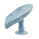 support savon moderne pp bleu clair succion transparent opacité matériau durable salle bains