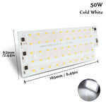 projecteur led 50w ic 220v large faisceau smd 2835 ip65 cool white warm white