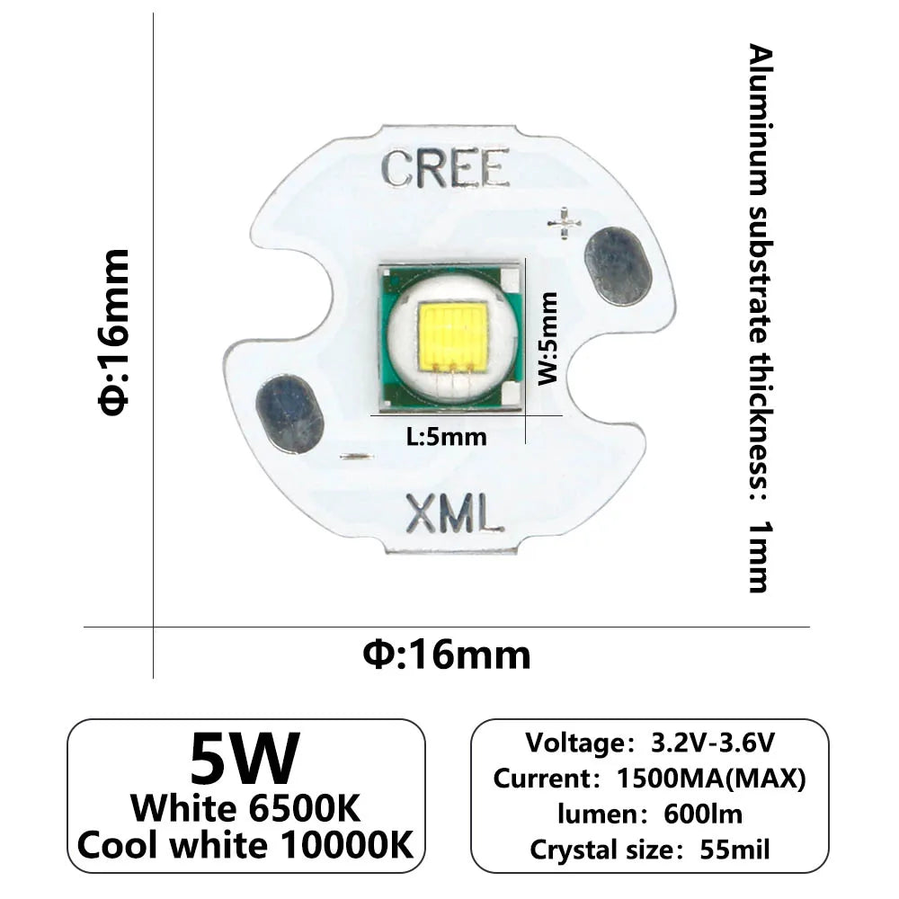 diodes led blanc 6500k 10w haute puissance 20mm moderne lampes poche 700ma 1500ma 2500ma