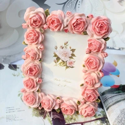 cadre photo résine rose clair relief romantique support mural erotique decoration chambre erotique erotique
