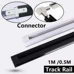 rails lumière led blanc noir moderne connecteurs ampoules led