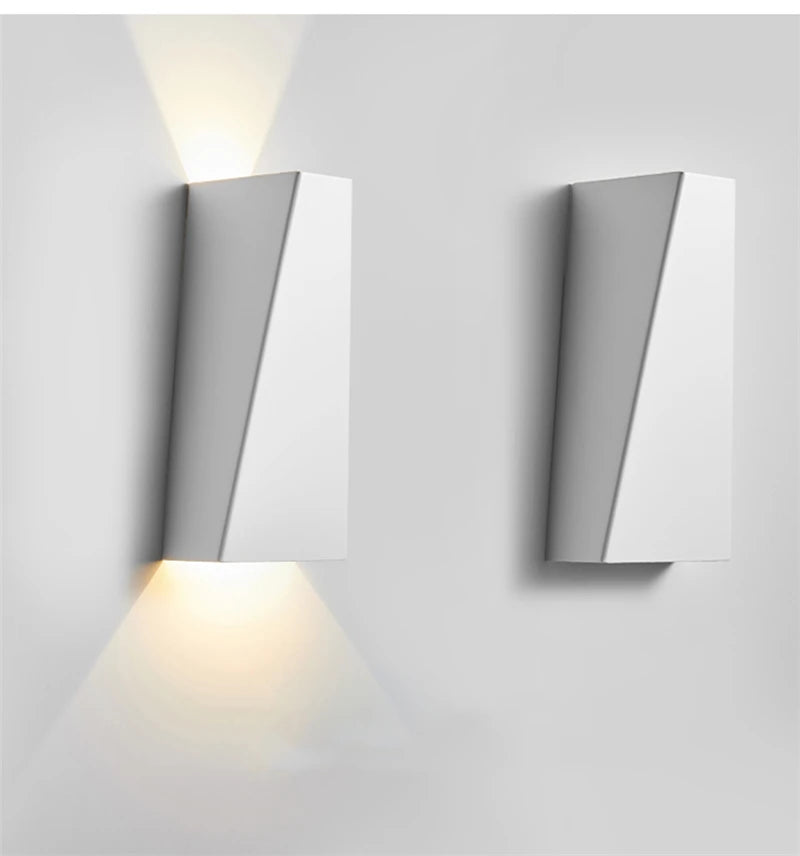 Applique murale LED moderne or blanc noir contemporaine fixée mur 610W