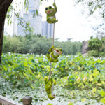 décoration suspendue tortues grenouilles résine vert marron exprès faciales jardin enfantinextérieurintérieur