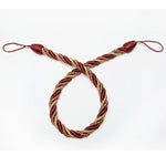corde rideaux moderne or gris anneaux torsadée polonais accessoires décoration maison