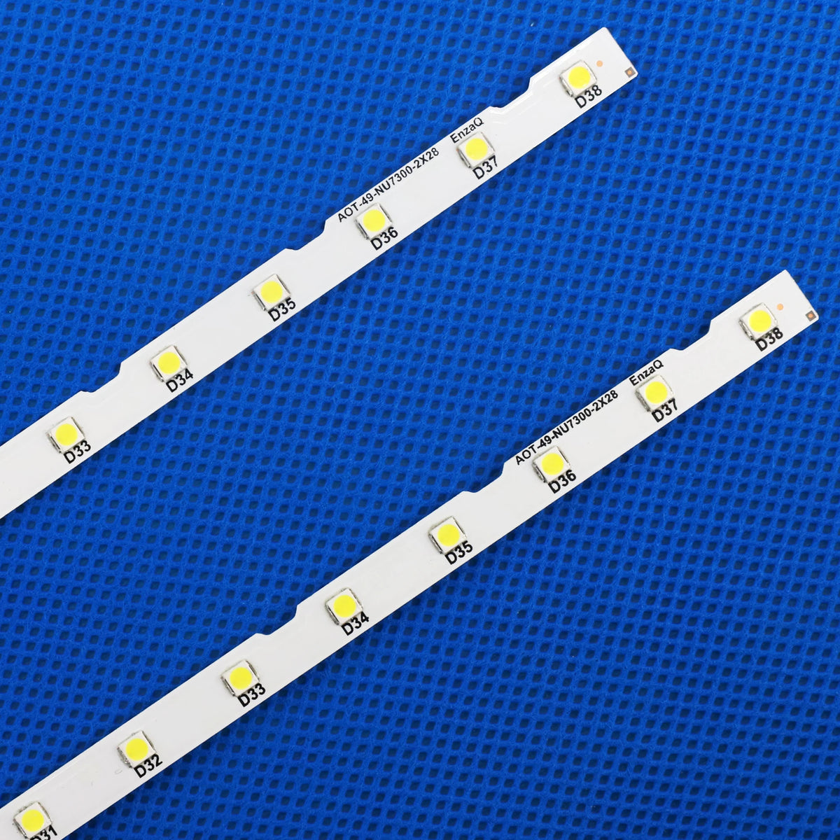 ruban led blanc 38 leds 530mm alu moderne éclairage industriel led strip 6v blanc
