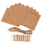 décoration photo mariage anniversaire guirlande lumineuse pinces bois cartes quadrillées vintage bohème