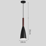 suspension lumineuse conique moderne gris blanc noir câble suspendu flux luminescent élevé minimaliste intérieur