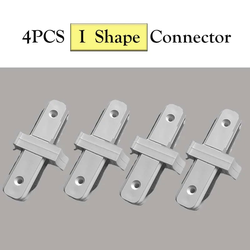 rails traînée led blanc noir lisses modernes connecteurs adaptateurs ampoules led