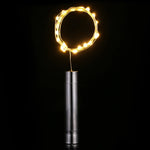 guirlande led forme bouteille vin vert argenté filament spiral moderne noël mariage