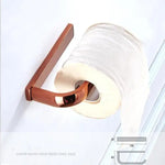 ensemble d'accessoires salle bains moderne or rose porte serviettes barres horizontales porte savon barre