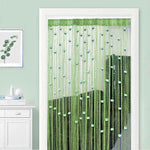 rideau décoratif franges polyester translucide vert blanc moderne ornemental festif orientalSuspense, voici titre respectant