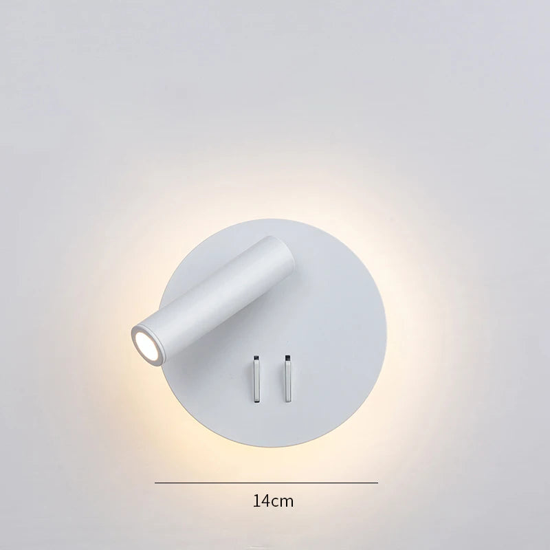 Lampes murales modernes LED blanc noir réglables 220V 110V chambre coucher entrée salle manger