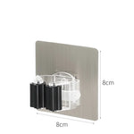 porte balai mural adhésif blanc gris vert moderne transparent pratique