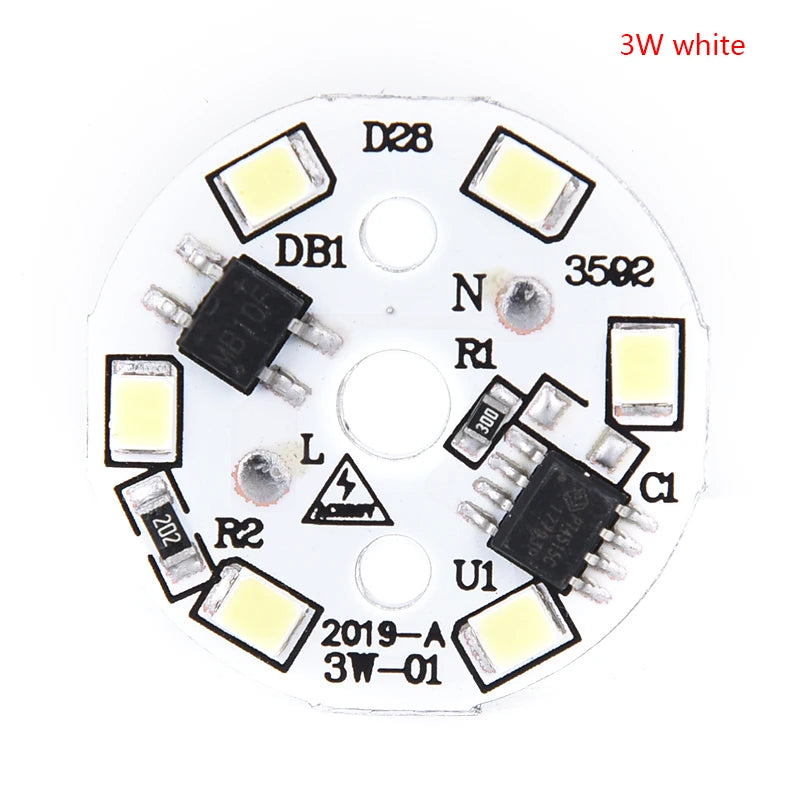 plaque led circulaire diodes blanc moderne 12w 15w 3w 5w 7w 9w opaquet