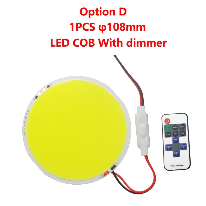 Panneau led jaune mat moderne adhésif 50w 12v blanc chaud froid 2000lm