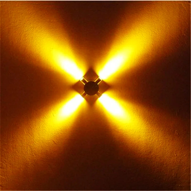 applique murale led moderne argentée projecteurs minimaliste mur fixé interrupteur bouton