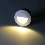 lampe sol moderne led noir blanc rayures horizontales ip55 aluminium 1w 5w