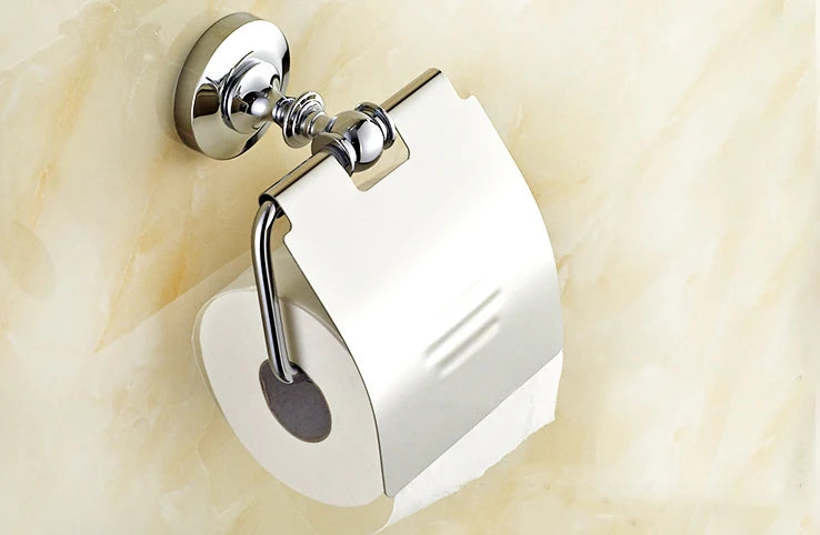 ensemble accessoires salle bain chrome blanc porte savon distributeur brosse wc tasse motif