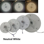 plaque led moderne aimantée blanc neutre 12w 18w 24w 36w 2835 leds autonome