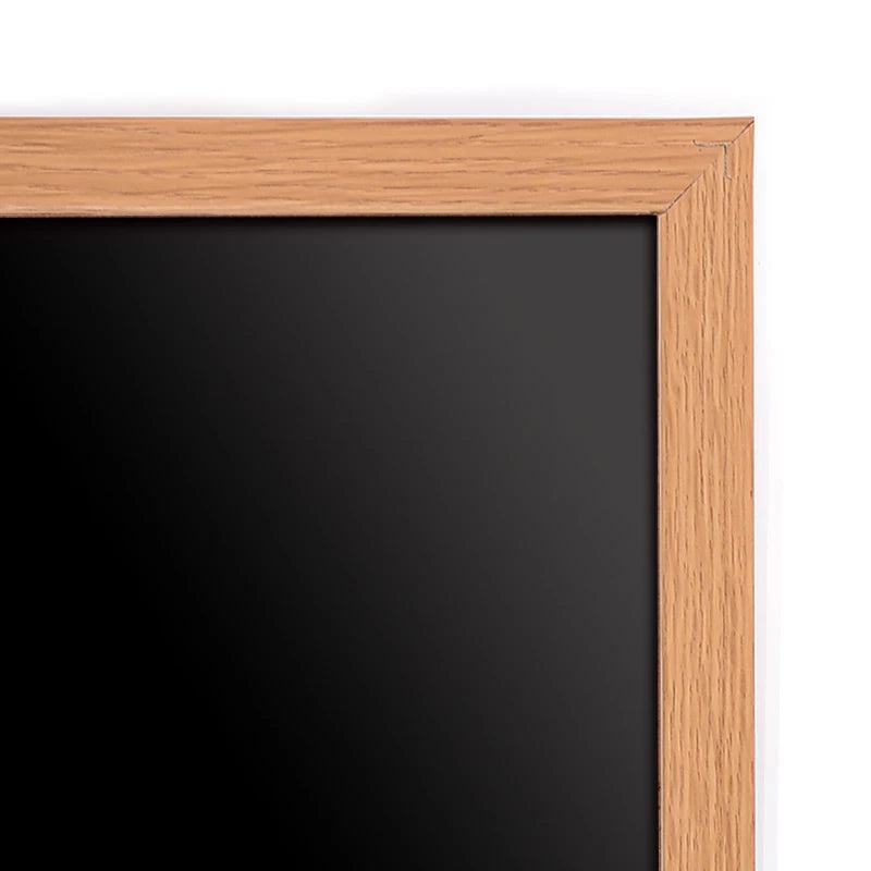 tableau noir moderne 35x45cm cadre bois aimants effaçable sec craie couleurs hooks éponge magnets