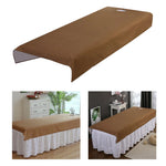 drap table massage uni imperméable marron blanc violet vert moderne spa relaxation face trous