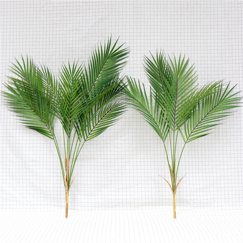plantes artificielles feuilles palmier vert clair moderne décoration extérieure herbe fine régulière opaqueness exposition