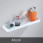 étagère murale moderne blanc aluminium poli 40cm 30cm 50cm tasse parfum diffuseur