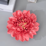 décor mural moderne fleurs artificielles rouge vert bleu adhésif 3d nature morte