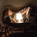 lampe table led moderne blanc télécommande lumière variable charge usb chambre enfants camping