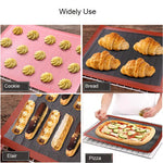 tapis cuisson silicone antiadhésif rouge noir texture tissu moderne cake baking