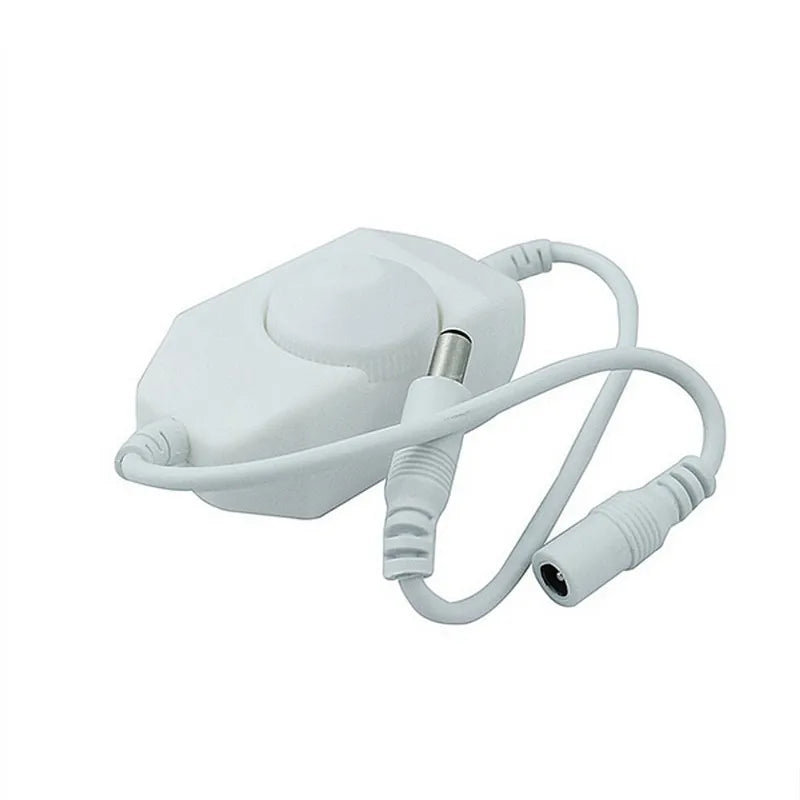 interrupteur led noir blanc switch touch dimmer cable alimentation connecteur dc clips moderne