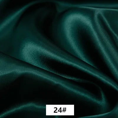 tissu satiné polyester blanc noir vert bleu moderne décoration couture rideaux robes