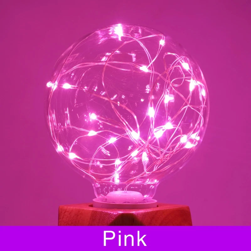 ampoule led multicolore filaments spirales moderne décoration chambre e27 2700k 6500k 50000h